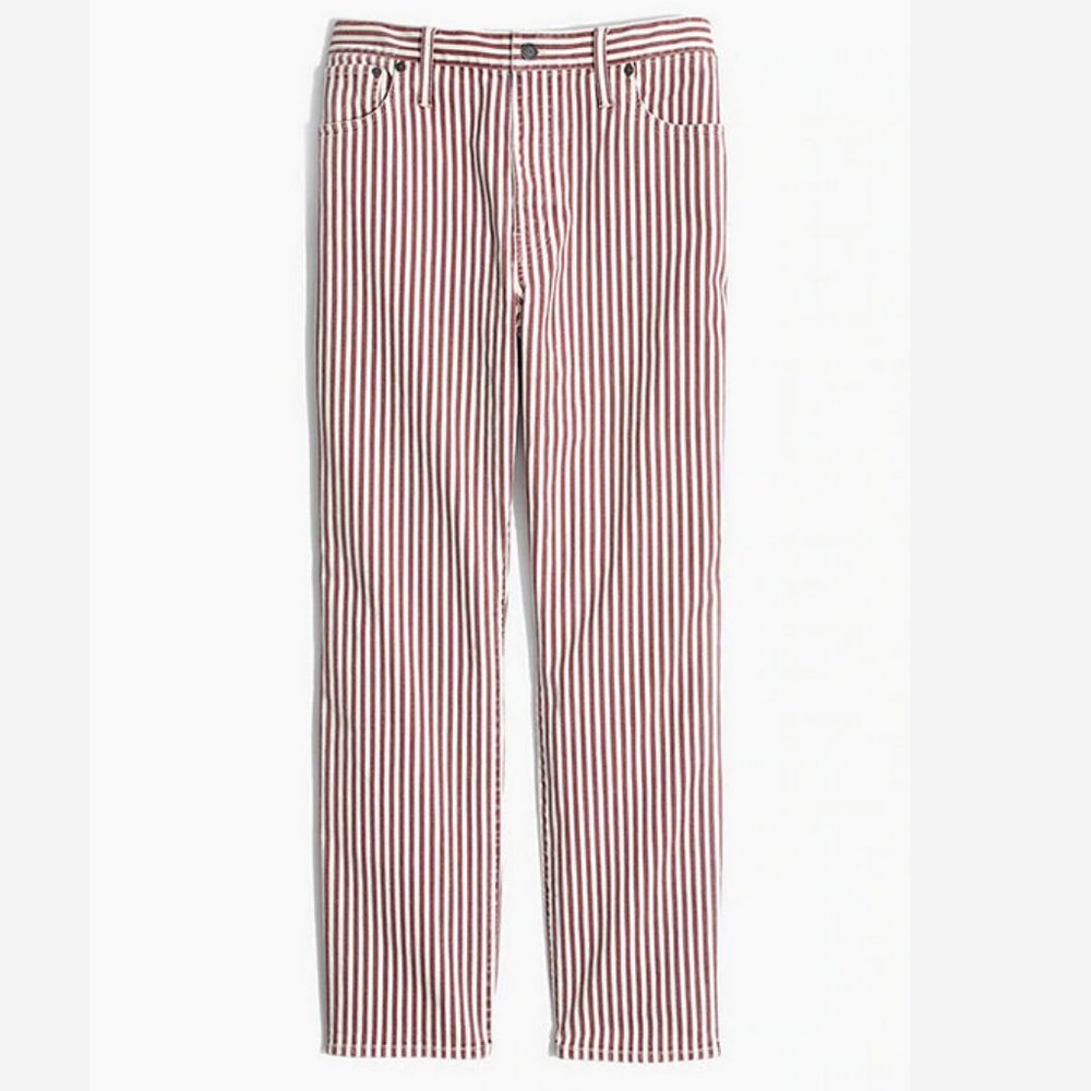 Madewell Women's Luca Stripe Jeans Size 31 NWT